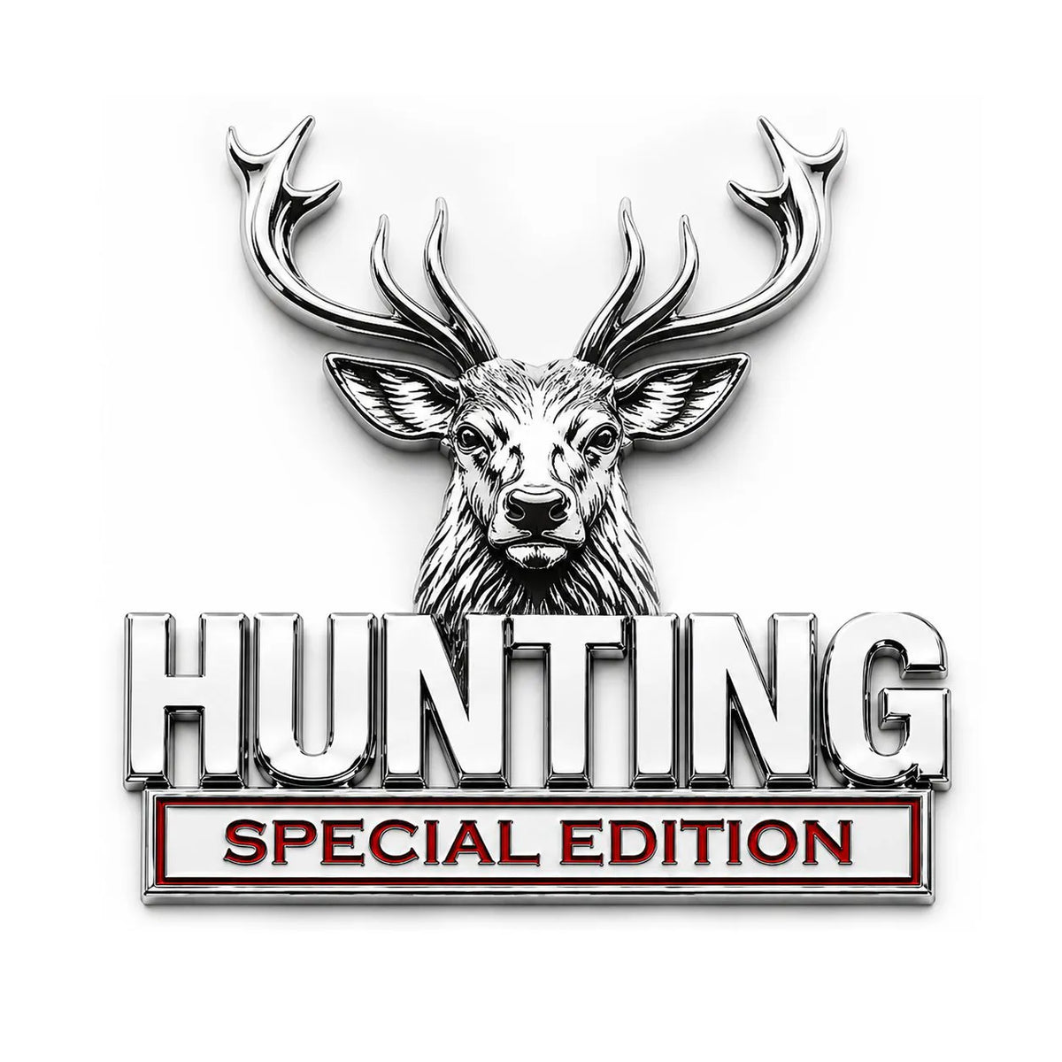 🦌 Hunting Special Edition 3D Chrome Metal Car Emblem