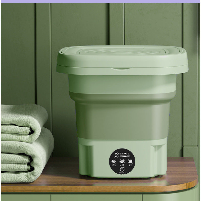 ๐งบ 8L Portable Foldable Washing Machine with Spin Dryer โ Compact Washer for Underwear & Socks