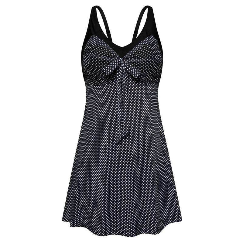 Women's Two Piece Swim Dress Plus Size Tummy Control Tankinis Swimdress Floral Printed Swimwear Swimsuits with Boyshort