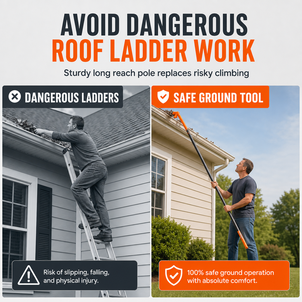 🔥No-Climb Gutter Cleaning Tool