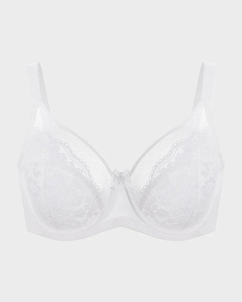Floral Lace Minimizer Comfort Bra