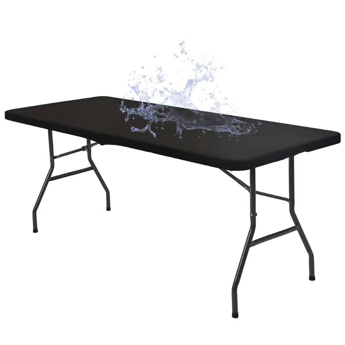 🌸✨Pack Stretch Fabric Table Top Cap Cover, fits 4ft/6ft/8ft Tables
