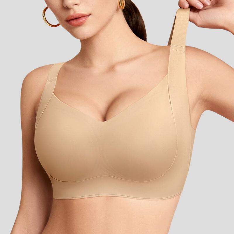 Women Wireless Push Up Jelly Bra Supportive Seamless Bras