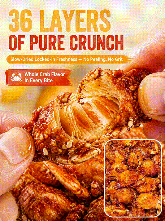 🦀 Spicy Crispy Baby Crabs – Ready-to-Eat Deep-Sea Crab Snack