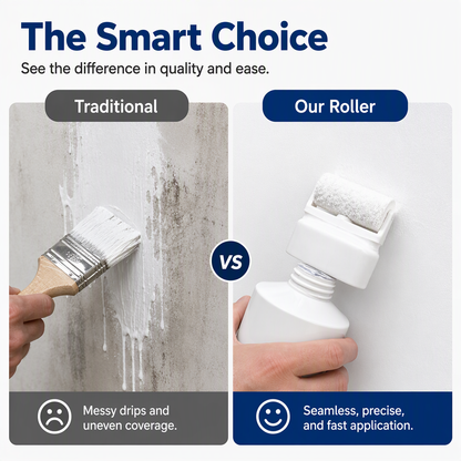 🏠 Waterproof Wall Repair Paste – Quick-Fix Filler with Integrated Roller Brush