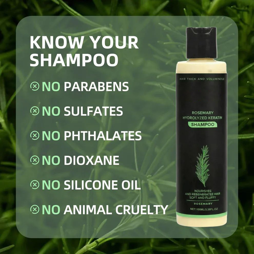 🌱 Organic Rosemary Hair Growth Shampoo