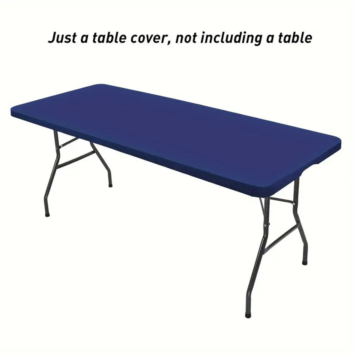 🌸✨Pack Stretch Fabric Table Top Cap Cover, fits 4ft/6ft/8ft Tables