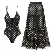 Classic Black & White Polka Dot Print