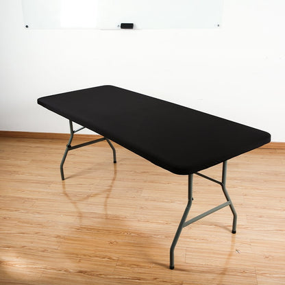 🌸✨Pack Stretch Fabric Table Top Cap Cover, fits 4ft/6ft/8ft Tables