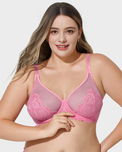 Full Coverage Lace Minimizer Bra