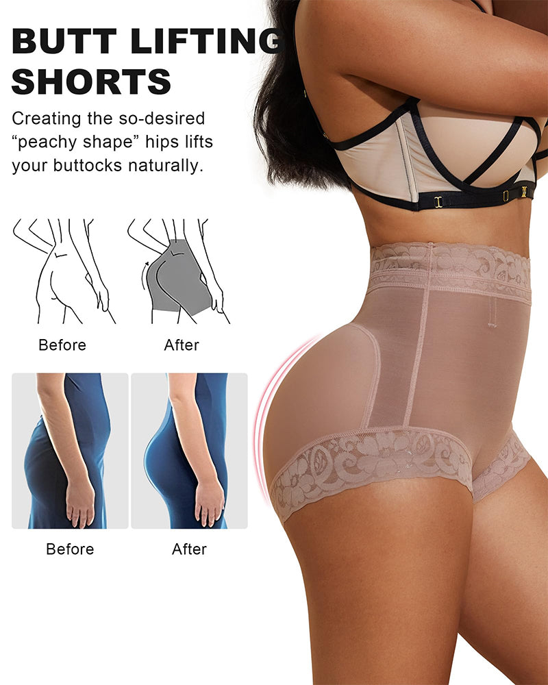 High Waist Shapewear Panty with Anti-Slip Silicone Band