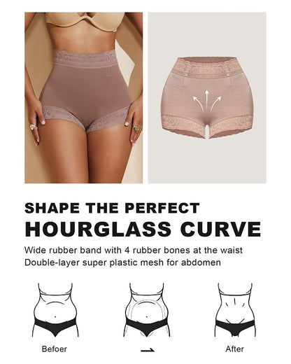 High Waist Shapewear Panty with Anti-Slip Silicone Band