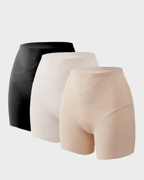 Invisible Cross-Control Sculpting Shorts (3 Pack)