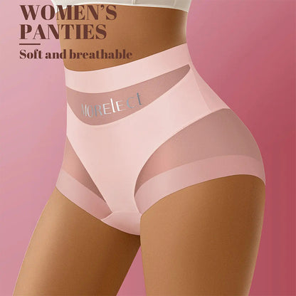 5-Pack Chic Mesh Patchwork High-Waist Panties
