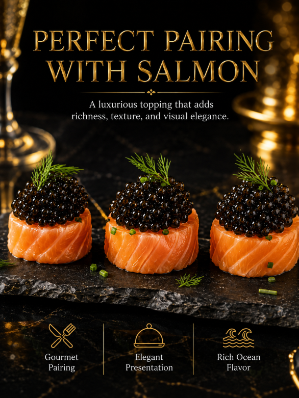 ✨Black Gold Premium Sturgeon Caviar🥄Plump Pearls, Ocean‑Sourced Nutrition for Your Gourmet Home Cooking-JT3