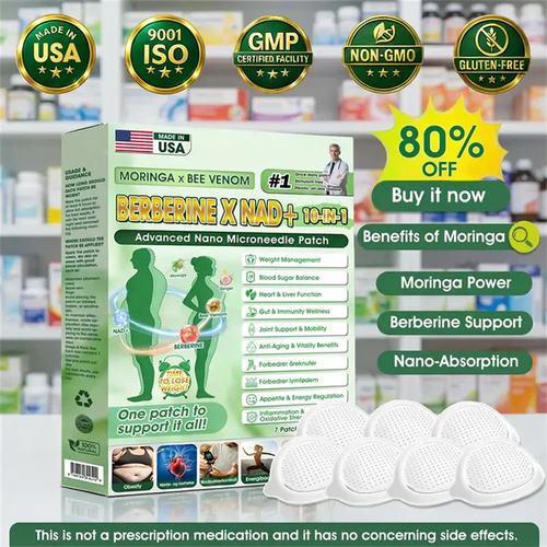 🧑‍⚕️🩺 Daily Wellness Support Patch – Moringa, Berberine & NAD+ Inspired Formula for Body Balance