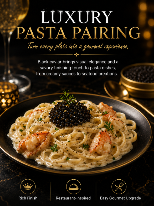 ✨Black Gold Premium Sturgeon Caviar🥄Plump Pearls, Ocean‑Sourced Nutrition for Your Gourmet Home Cooking-JT3