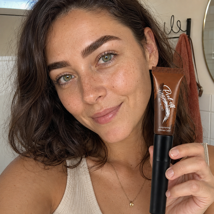 Brow tint finish