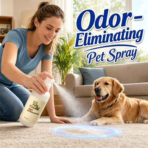 🐾💨 Enzyme Pet Odor Eliminator Spray – Bio-Enzyme Formula for Sofas, Carpets & Floors🏠✨