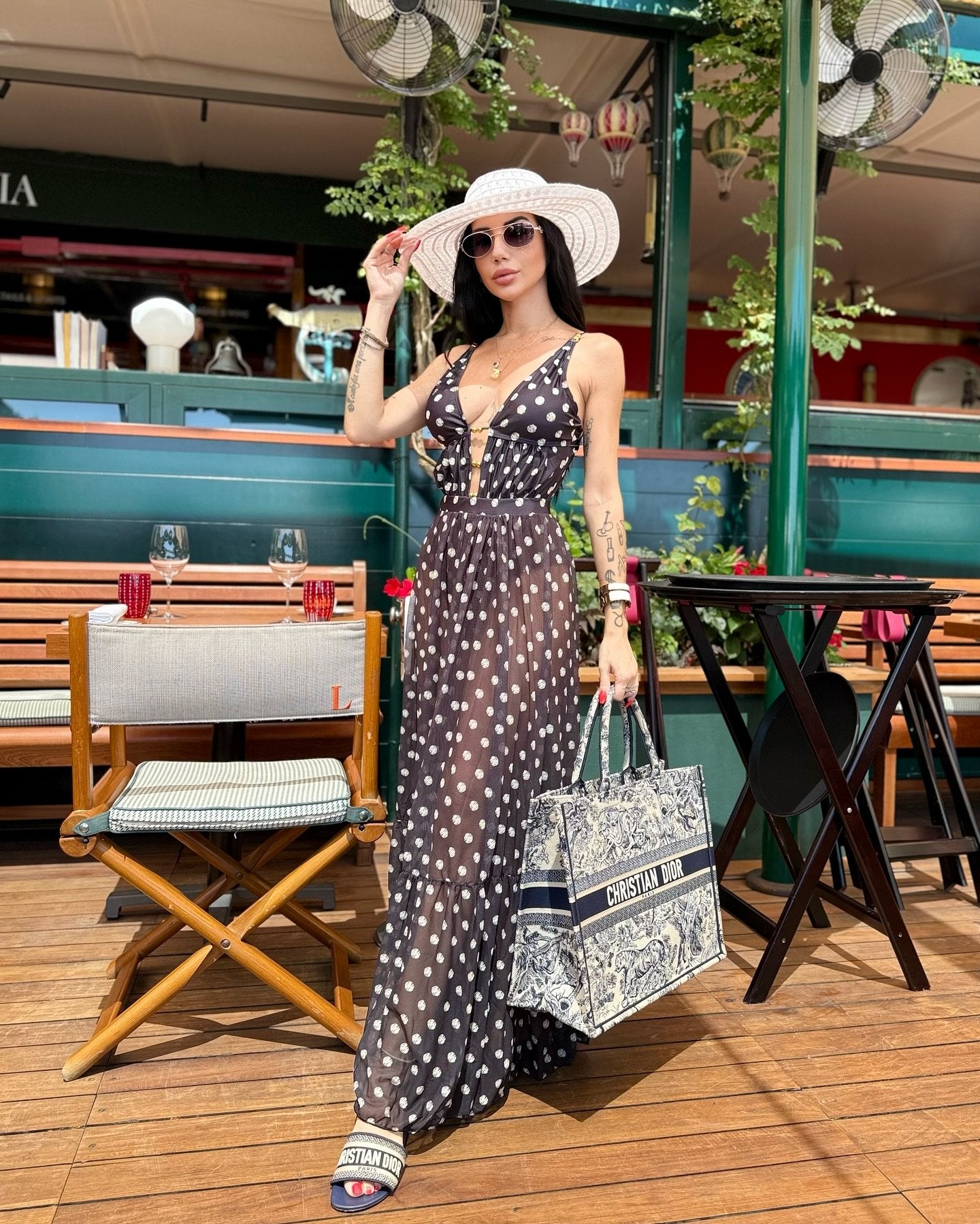Hollowout Two Piece Swimsuit Set