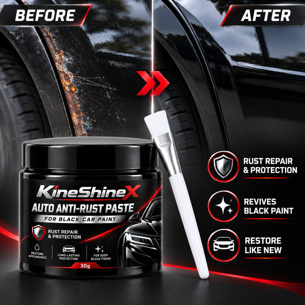 🚗Car Metal Rust Repair Paste‑ Auto Rust Shield Anti‑Corrosion Restoration Cream