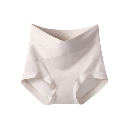Women's 60S Lenzing Modal Underwear High Waist Non-Stuck Crotch Hyaluronic Acid Mulberry Silk Extended Crotch