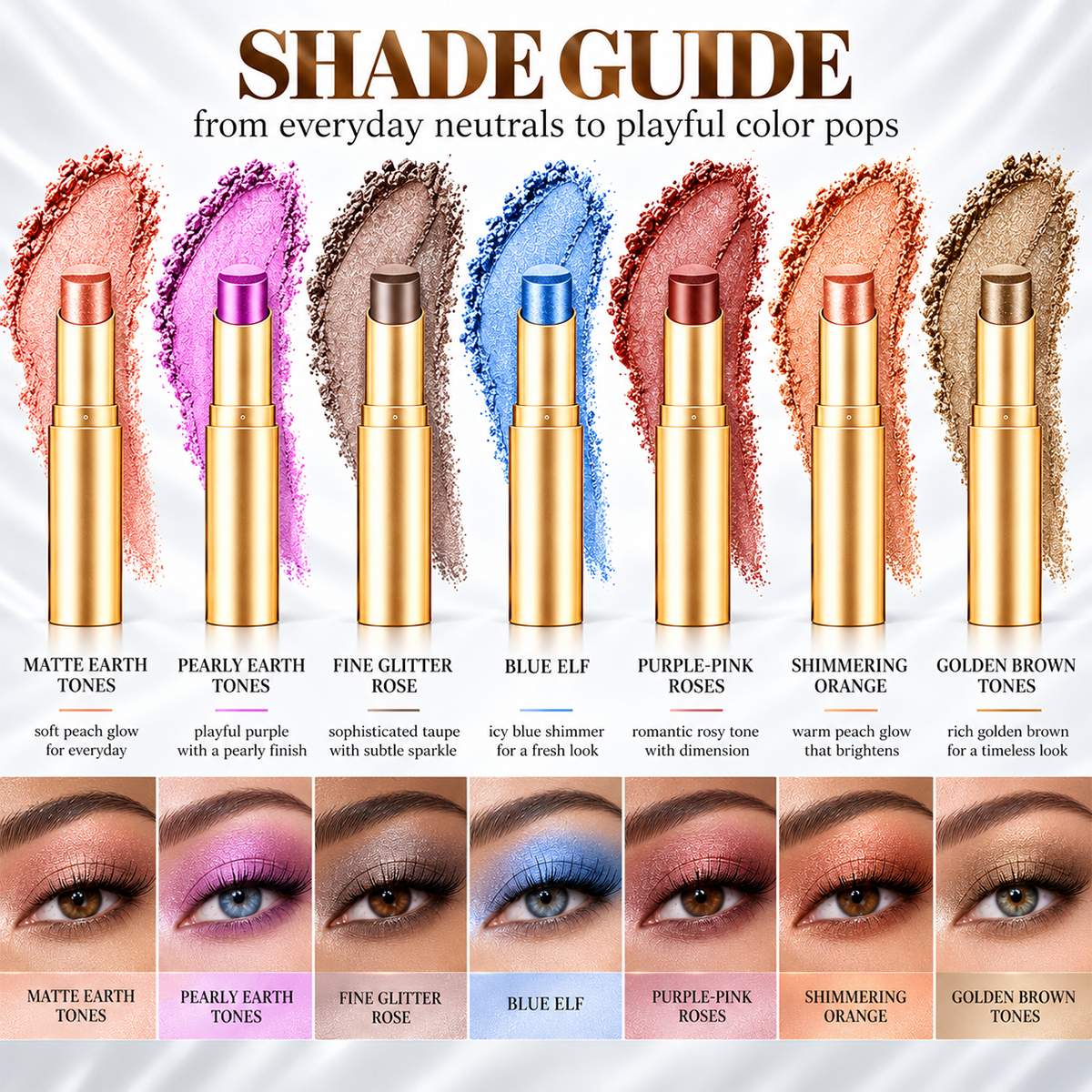 3 Color Eyeshadow Stick