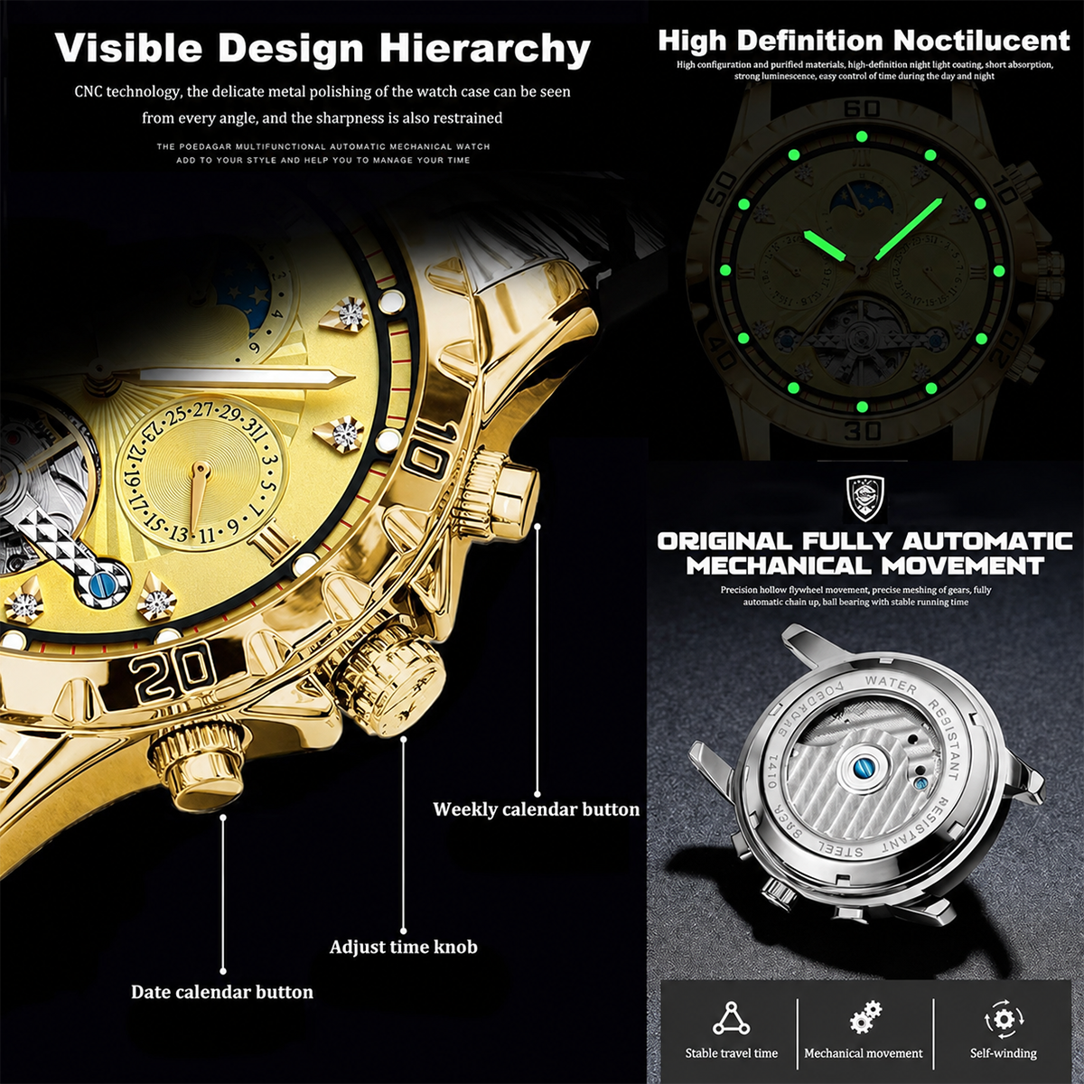 Men's Quartz Business Watch – Luminous Waterproof