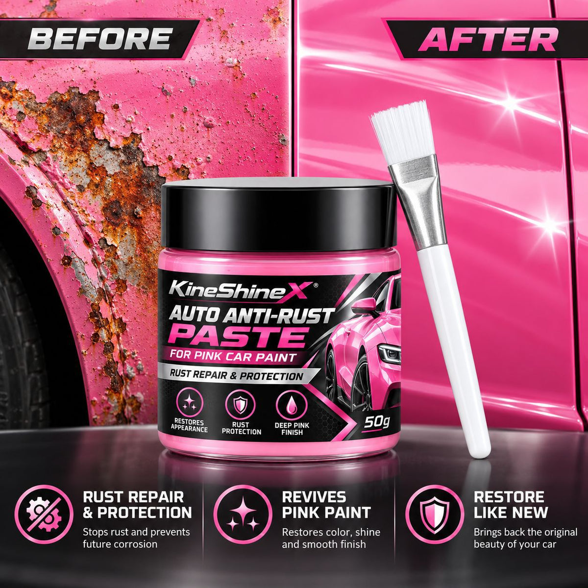 🚗Car Metal Rust Repair Paste‑ Auto Rust Shield Anti‑Corrosion Restoration Cream
