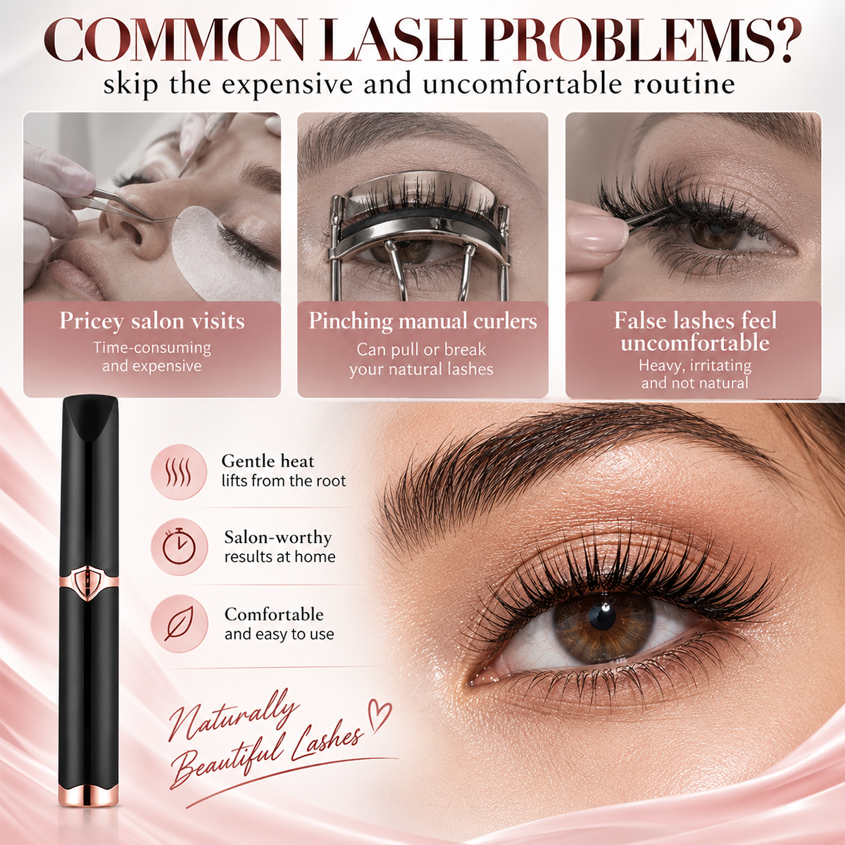 💥 Daily Sales of 5k+ Electric Eyelash Curler for Instant Glam ✨ Blink & Dazzle! 👁️