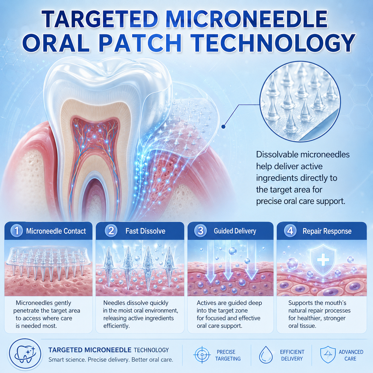 🦷 Fast-Dissolving Tooth & Gum Care Oral Strips – Daily Oral Wellness Support✨