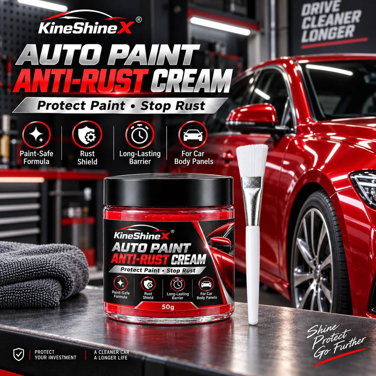 🚗Car Metal Rust Repair Paste‑ Auto Rust Shield Anti‑Corrosion Restoration Cream