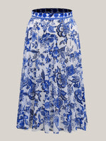 Two-Piece Floral Print Ruched Mesh Swimsuit 8