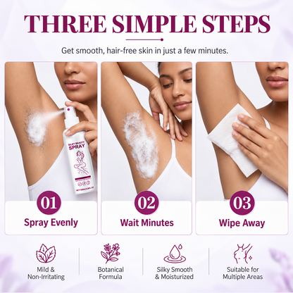 Remove Hair Painlessly Instantly! No-Sting Botanical Mist Spray