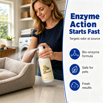 🐾💨 Enzyme Pet Odor Eliminator Spray – Bio-Enzyme Formula for Sofas, Carpets & Floors🏠✨