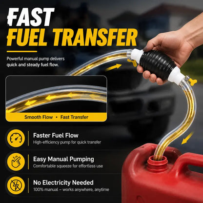 ⛽Manual Siphon Pump Kit with , Car Boat Motorcycle