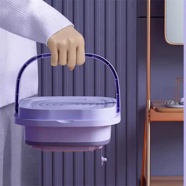 🧺 8L Portable Foldable Washing Machine with Spin Dryer – Compact Washer for Underwear & Socks