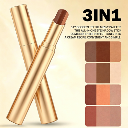 ✨ 3-in-1 Eyeshadow Stick – Waterproof Long-Wear Shimmer Eye Makeup