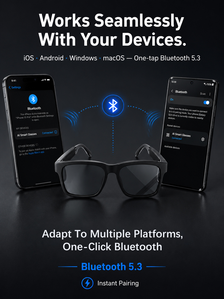 🔥👓 AI Smart Glasses – Offline Translation, Zoom & Smart Exploration