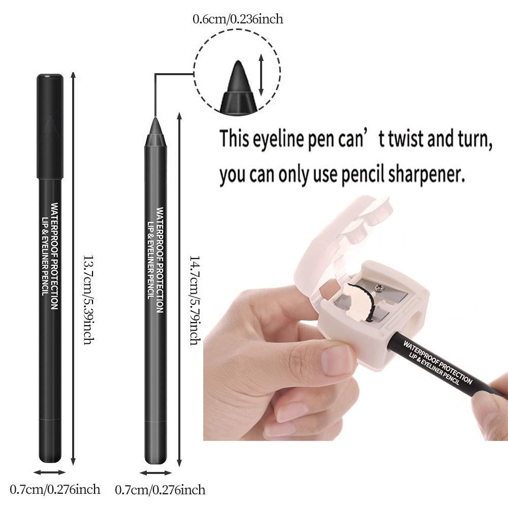 14-Pack Eyeliner Pencil Waterproof Colored Gel Liners