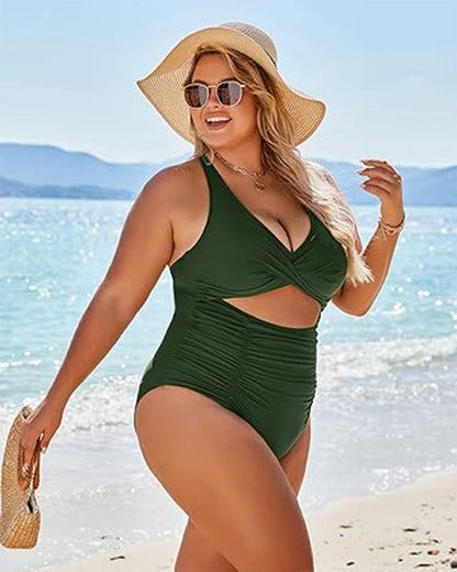 One Piece Swimsuits Push Up Tummy Control Bathing Suits
