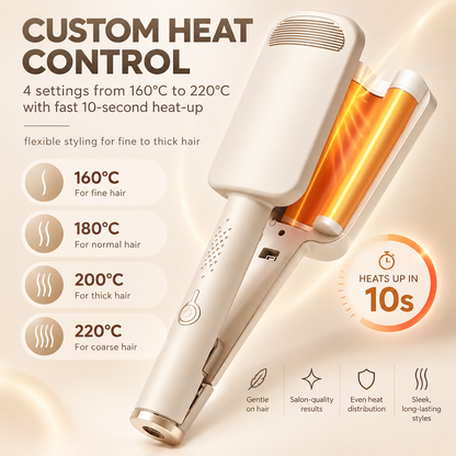 💇 ♀️✨ 32mm Wavy Hair Curler – Create Soft, Natural Waves at Home 🌸💕