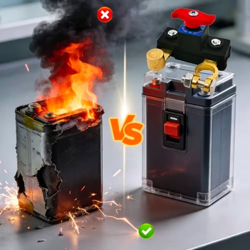 🔥🛡️ Car Universal Battery Disconnect Leak Protector