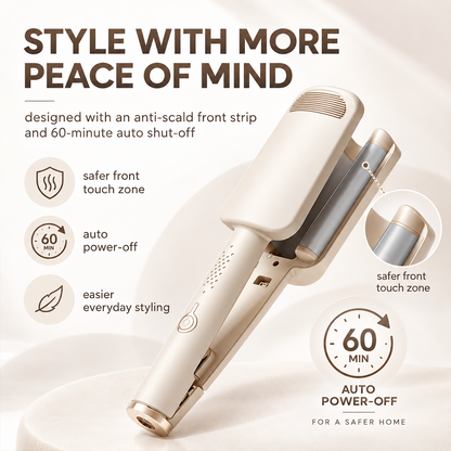 💇 ♀️✨ 32mm Wavy Hair Curler – Create Soft, Natural Waves at Home 🌸💕