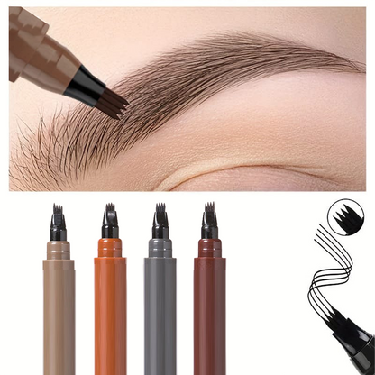 🔥✨✏️ Waterproof 4-Tip Beard & Eyebrow Pen – Smudge-Proof, Natural Look & Long-Lasting 🌟
