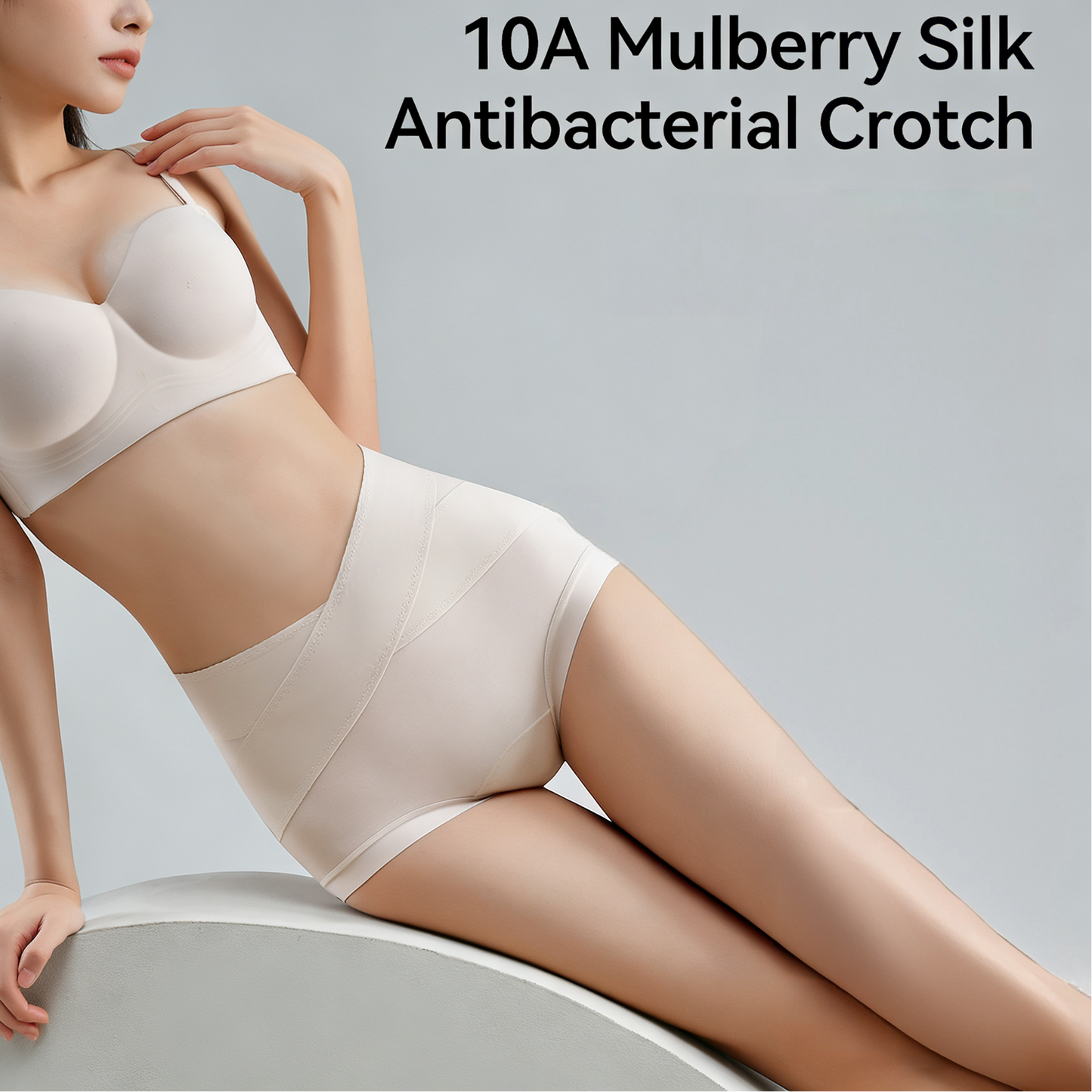Women's 60S Lenzing Modal Underwear High Waist Non-Stuck Crotch Hyaluronic Acid Mulberry Silk Extended Crotch