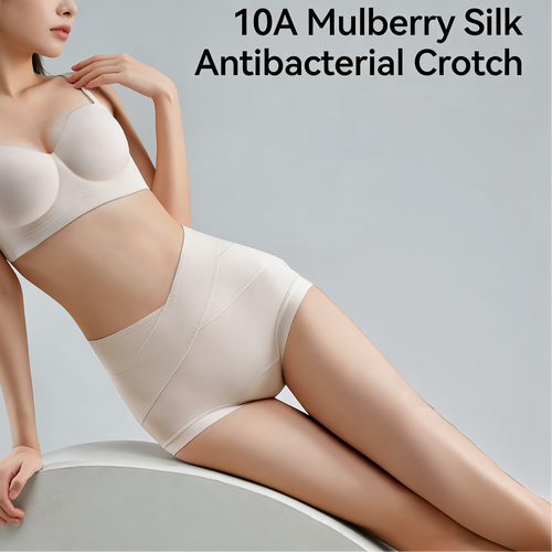 Women's 60S Lenzing Modal Underwear High Waist Non-Stuck Crotch Hyaluronic Acid Mulberry Silk Extended Crotch