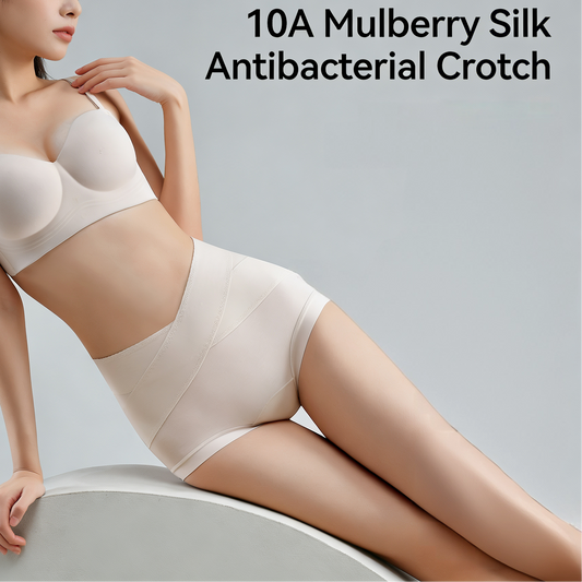 Women's 60S Lenzing Modal Underwear High Waist Non-Stuck Crotch Hyaluronic Acid Mulberry Silk Extended Crotch