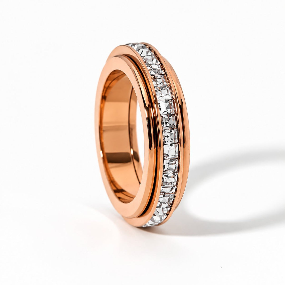 Crystal 360° Calming Spinner Ring