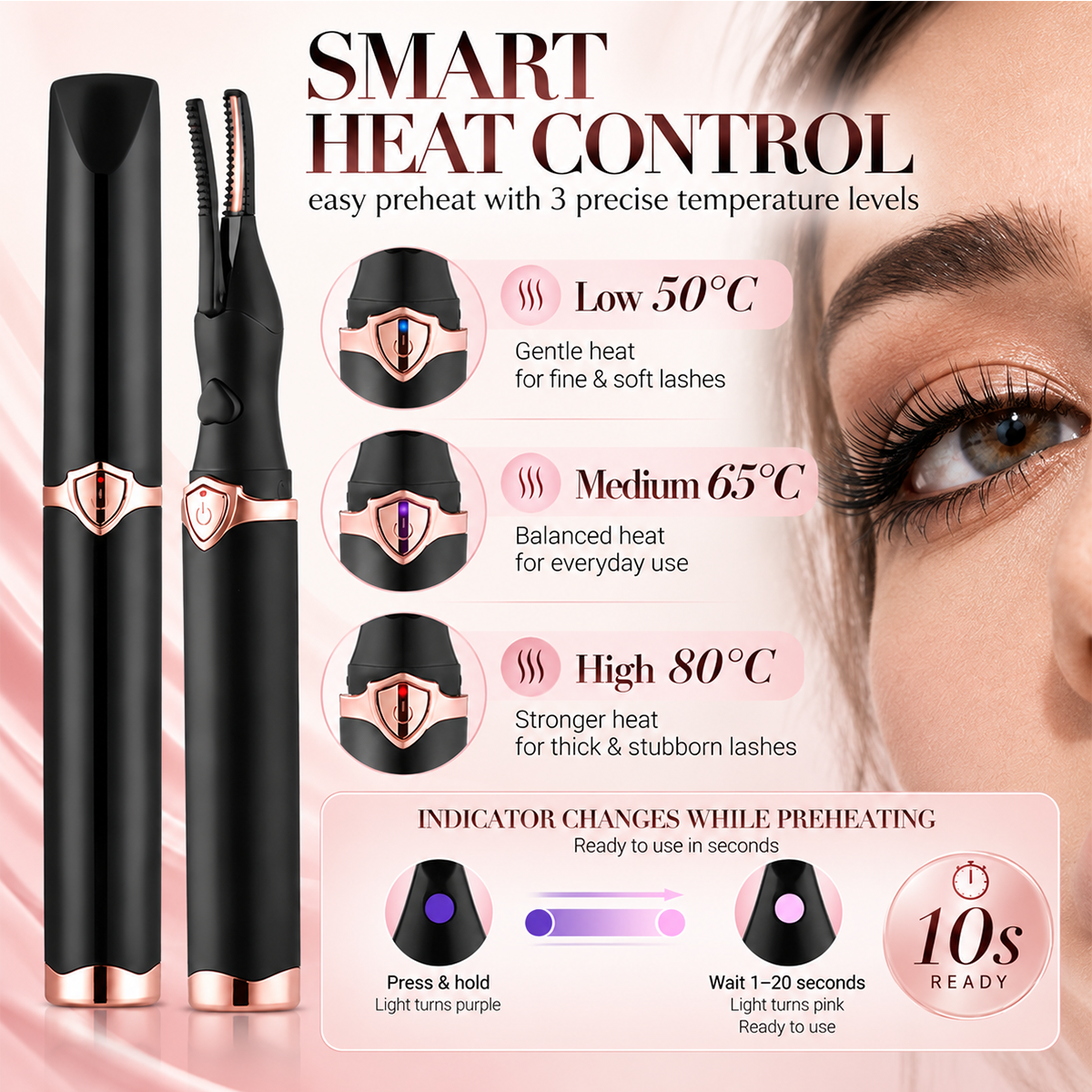 💥 Daily Sales of 5k+ Electric Eyelash Curler for Instant Glam ✨ Blink & Dazzle! 👁️